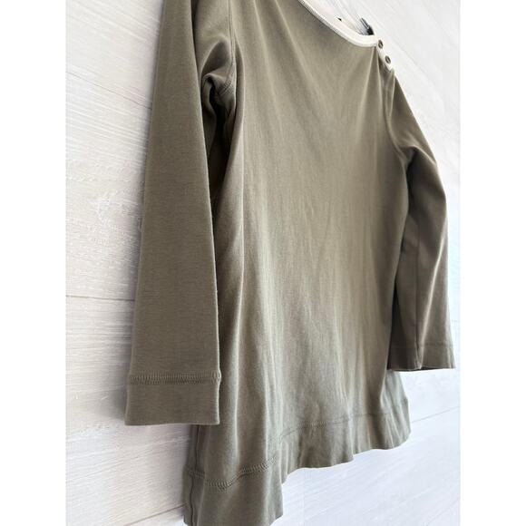 LAUREN Ralph Lauren Y2K Style 3/4 Sleeve Cargo Top Shirt Boatneck - Picture 5 of 8